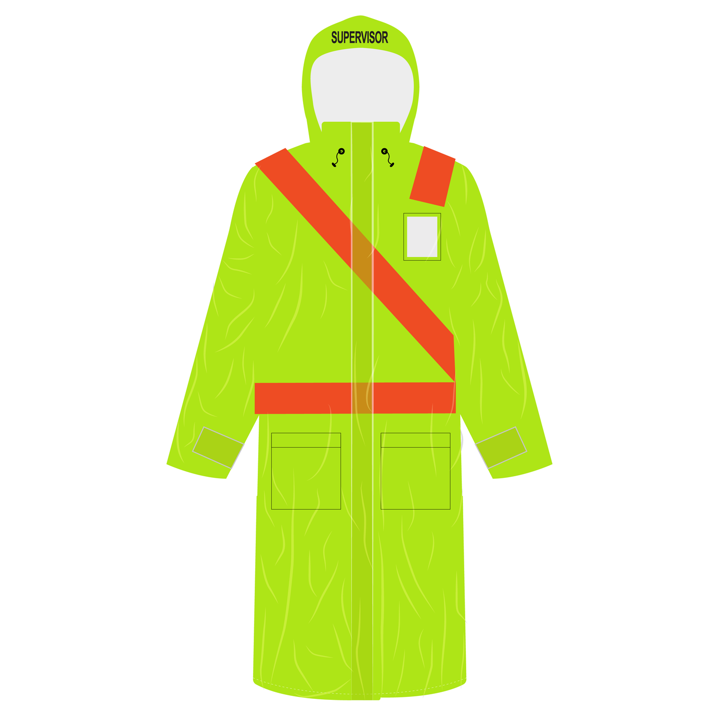 Hi-Vis Waterproof Hooded Jacket